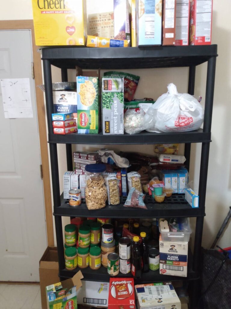 Donated food