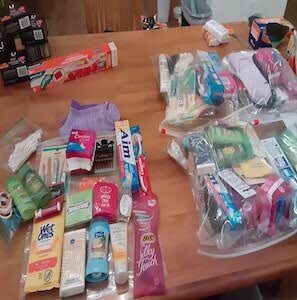 Toiletries donated