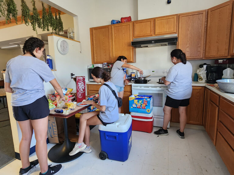 Local Youth Preparing Lunch